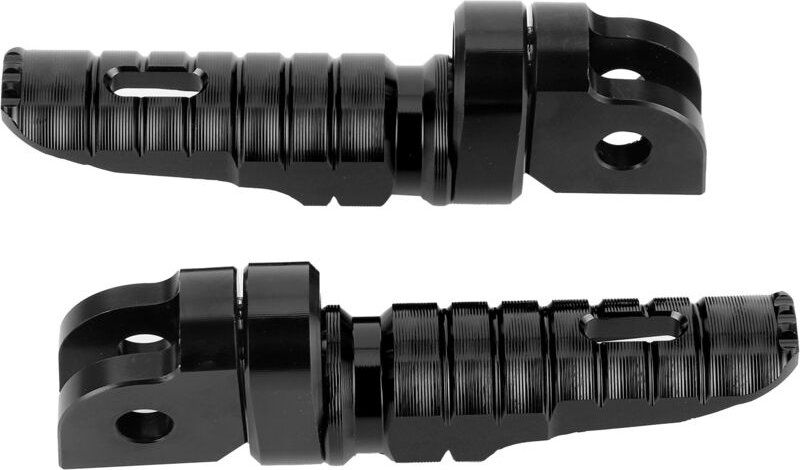 Ej.life - Motorrad Vordere Fußstützen Vorne Links Rechts Paare Passend für MT-03 MT-25 MT-07 MT-09 R3 XJ6(schwarz)