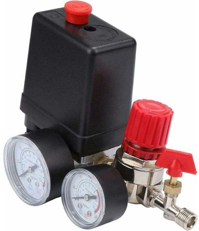 Luftkompressor-Druckventilschalter Luftkompressor-Druckschalter mit Regleranzeige