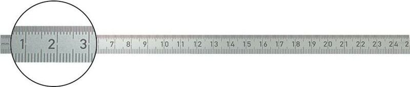 Stahlmaßstab 300x28mm rostfrei Format