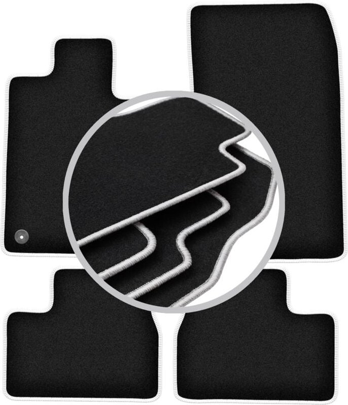 CARLUX-SILVER Autofußmatten für: BMW 3 E30 Limousine, Kombi (1982-1994)