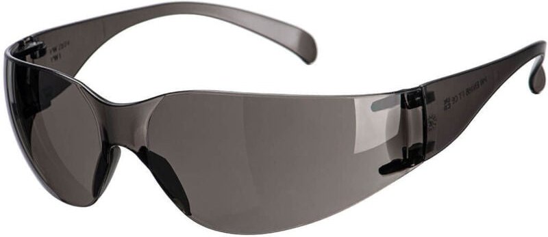 Schutzumhüllende schwarze Brille