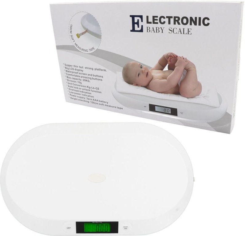 Eosnow - Babywaage, professionell, Mehrzweck, für den Haushalt, ergonomisch, digital, für Säuglinge und Kleinkinder, 20 ...