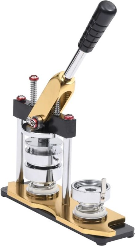 Buttonmaschine mit Kreisschneider Drehstanze 44 mm - Vidaxl