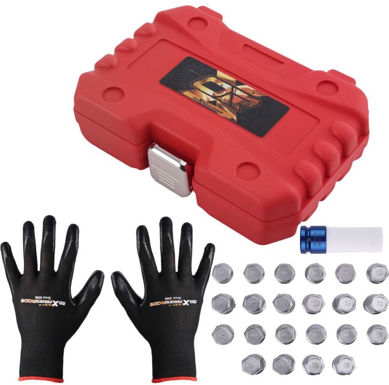 23 tlg Felgenschloss Radbolzen Knacker Demontage Werkzeug for vw audi