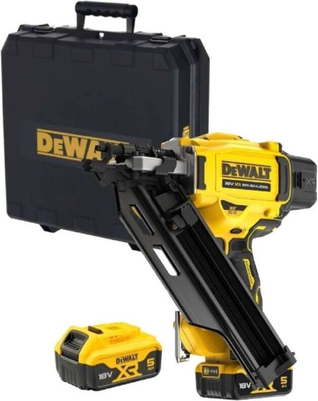 Akku-Nagler DCN930P2 18V Einzel- und Serienauslösung, 2x 5,0 Ah und Ladegerät - Dewalt