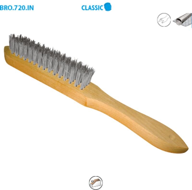 Box mit 15 Edelstahl-Filzbürsten, Classic Long Utile, 145 Filz, 0,30 mm