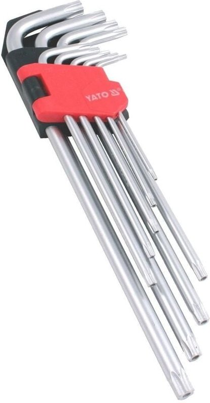Torx-Inbusschlüssel, lang, t10-t50, 9-tlg. YT-0512 Yato