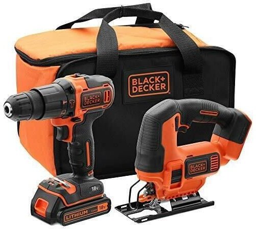 Black&decker - Black and Decker 18V Bohrer- und Bügelsägen-Kit