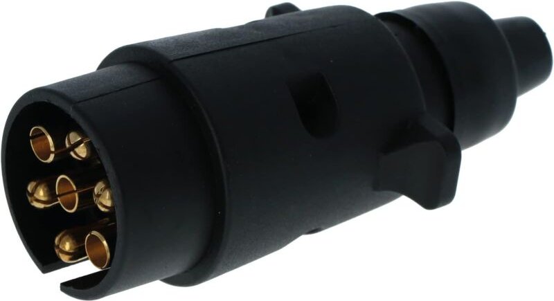 Stecker – 7-polig – Schwarz