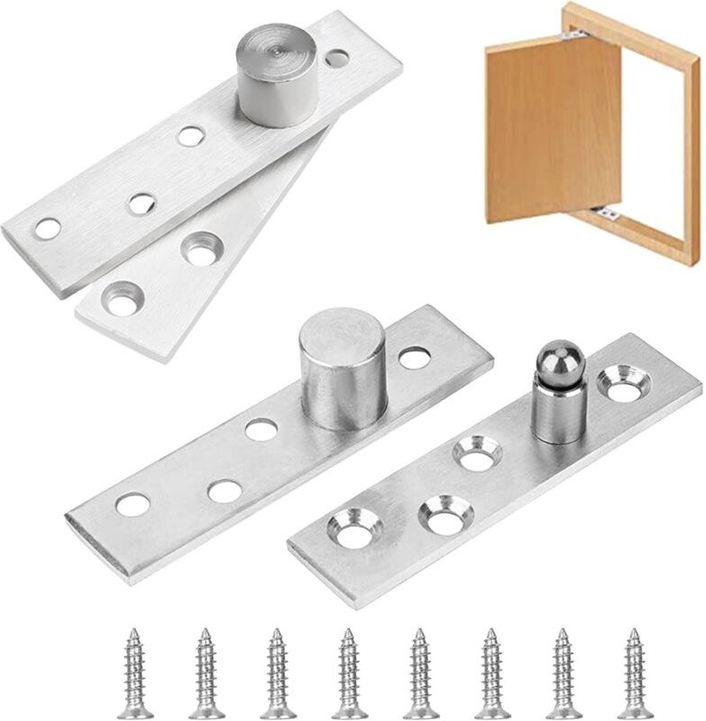 Drehtürscharnier aus Edelstahl, 360-Grad-Drehung, Türscharniere, verdeckte Drehscharniere für Fenster und Schränke im Ha...
