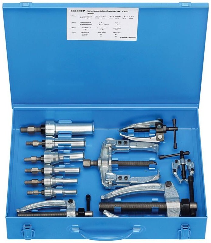Innen- und Außenabziehersatz, 11-tlg. - Gedore
