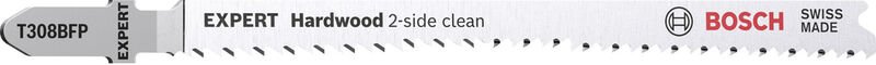 Accessories 2608900547 expert 'Hardwood 2-side clean' t 308 bfp Stichsägeblatt, 3 Stück 3 St. - Bosch