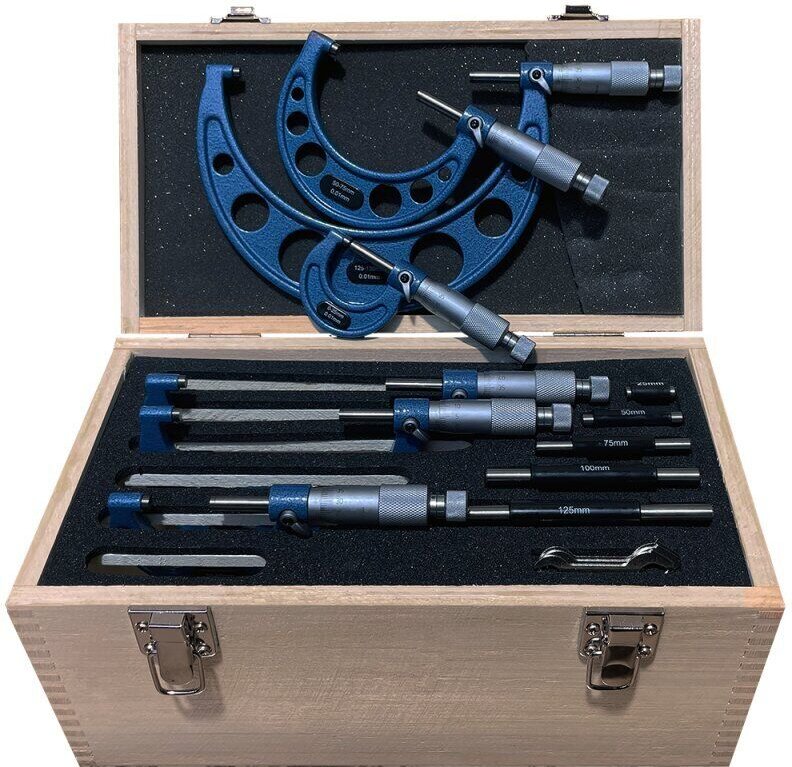 MIB - Bügelmessschraubensatz mit rundem Bügel 0-150 mm