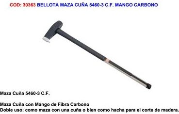 Thumbnail - Acorn wedge hammer 5460-3 cf carbon-griff
