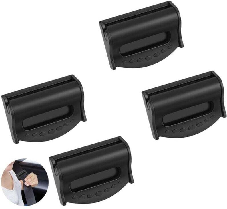 Ymyny - 4-teiliger Auto-Sicherheitsgurt-Einsteller, Auto-Sicherheitsgurt-Clip, Sicherheitsgurt-Einsteller-Clip für Erwac...
