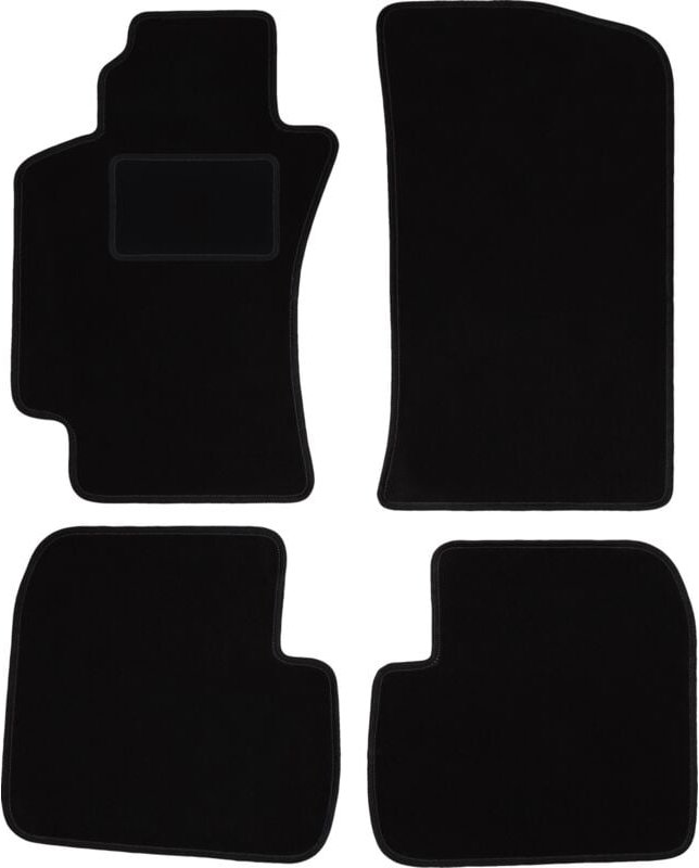 Schwarze Veloursmatten für: Toyota Avensis I T22 Limousine, Kombi, Liftback, Fließheck (1997-2003)