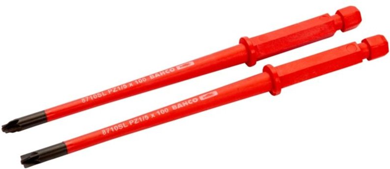 Bahco Isolierte, auswechselbare Klinge mit Kombispitze für Pozidriv- und Schlitzschrauben mit reduziertem Durchmesser, 6...