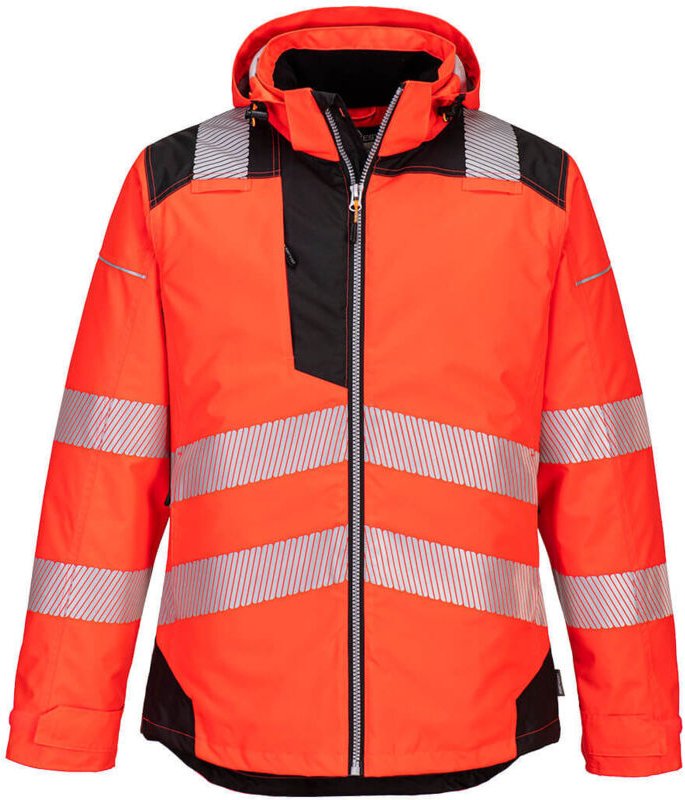 Parka HV PW3 Rot/Schwarz M