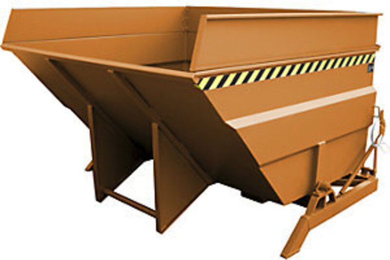 Bauer Kippbehälter BKC 400, lackiert, Gelborange