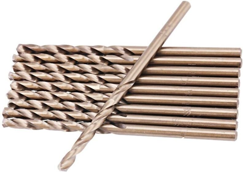 HSS-CO-Bohrersatz, M35-Kobaltbohrersatz HSS-CO-Bohrersatz 1,0–5,0 mm zum Bohren in Edelstahl (2,5 mm)