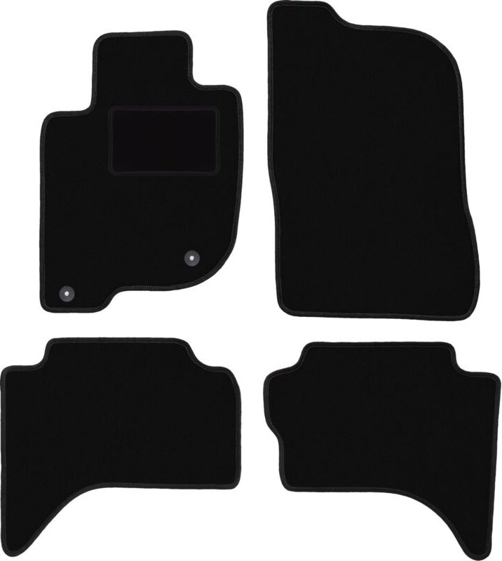 Schwarze Veloursmatten für: Mitsubishi L200 V Offroad (2015-)