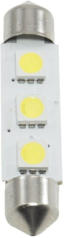 Trade Shop - Paar SMD 5050 4,3 mm LED Torpedo Glühbirne Ersatz Innenbeleuchtung für Autos 12 V -