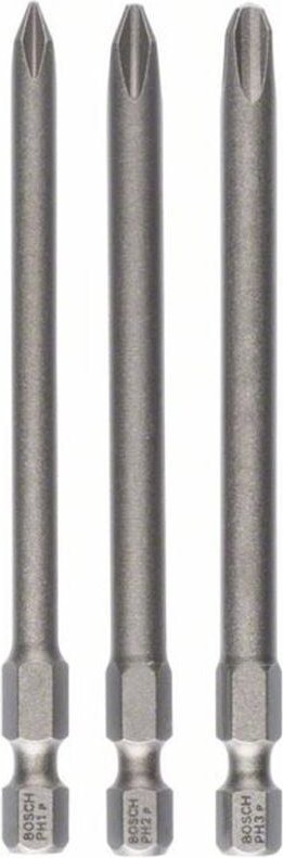 Bosch Schrauberbit-Set Extra-Hart, 3-tlg., PH1, PH2, PH3, 89 mm
