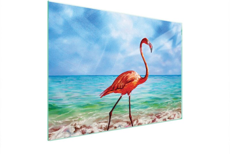 GLASSCHUTZPLATTE FÜR HERD 70x52 FLAMINGO