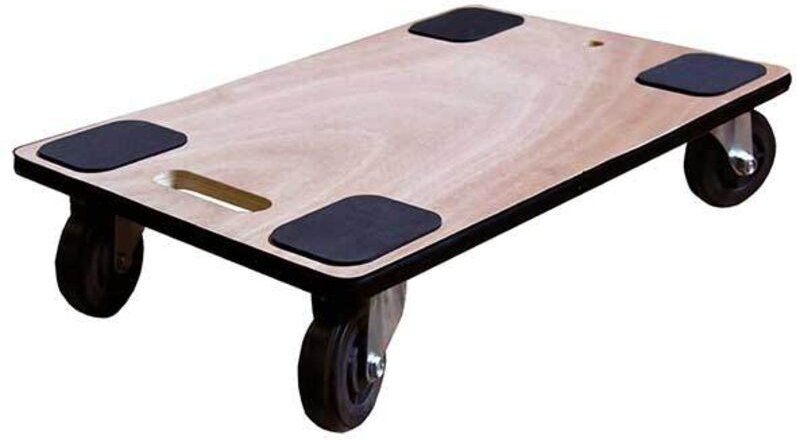 Holzablage 600x400mm - Gummiräder - Tragfähigkeit 350kg - PB34