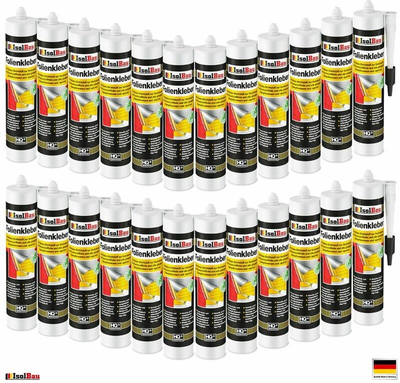 Folienkleber set Dichtkleber Profi Auspresspistole Dampfsperre Dampfsperrfolie Bitte wählen Sie:: 24 x Folienkleber (10,...