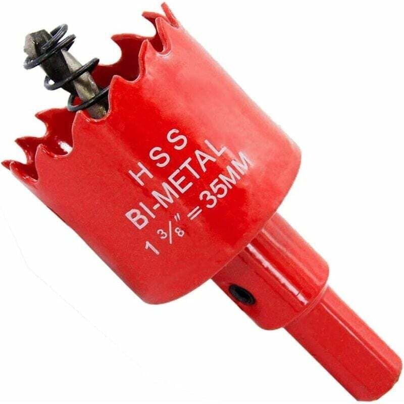 Hochgeschwindigkeitsstahl-HSS-Bimetall-Lochsäge mit Schaft für Holz und Metall, Bohren von Platten, Kunststoff, Rohren, ...