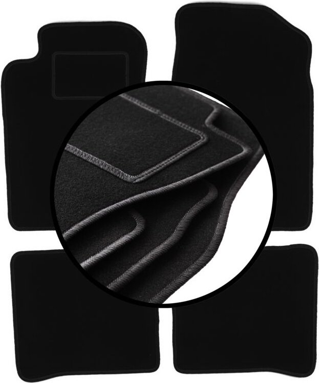 Komplettset Veloursmatten für: Toyota Carina E Limousine (1992-1998)