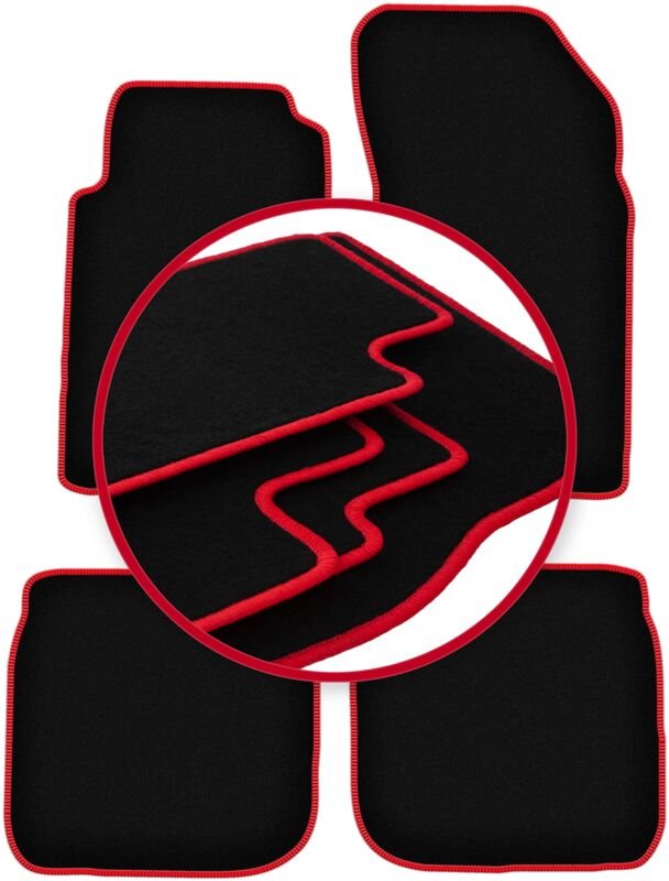CARLUX-RED Autofußmatten für: Ford Scorpio MK2 Kombi, Limousine (1994-1998)
