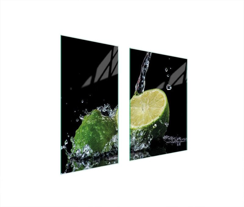 Glasschutzplatte 75x52 Zitrone