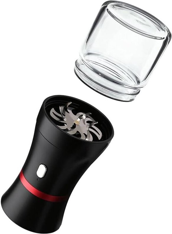 Linghhang - Elektrischer, wiederaufladbarer Grinder mit eingebautem Akku (1100 mA), Gewürz- und Trockenkräutermühle