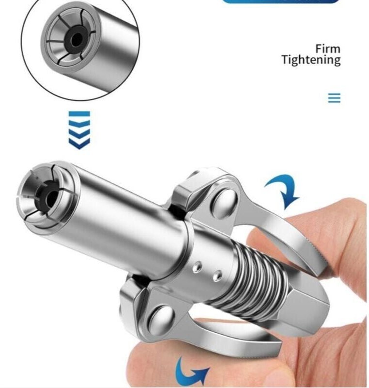 Fettpressenspitze, Zahnradverriegelung für Fettpressenkopfdüsen, Fettpressen für konische Fettspender mumu