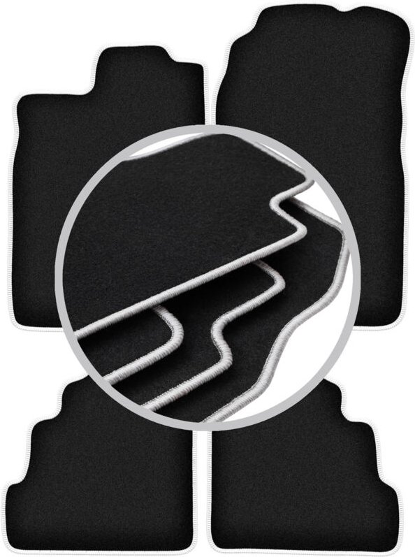 CARLUX-SILVER Autofußmatten für: Saab 900 II Fließheck, Liftback (1994-1998)