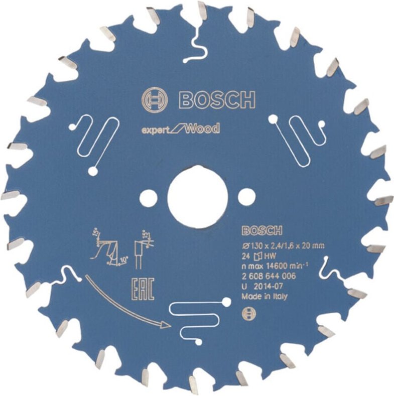 Kreissägeblatt Expert for Wood 130 x 20 x 2,4 mm, 24 - Bosch