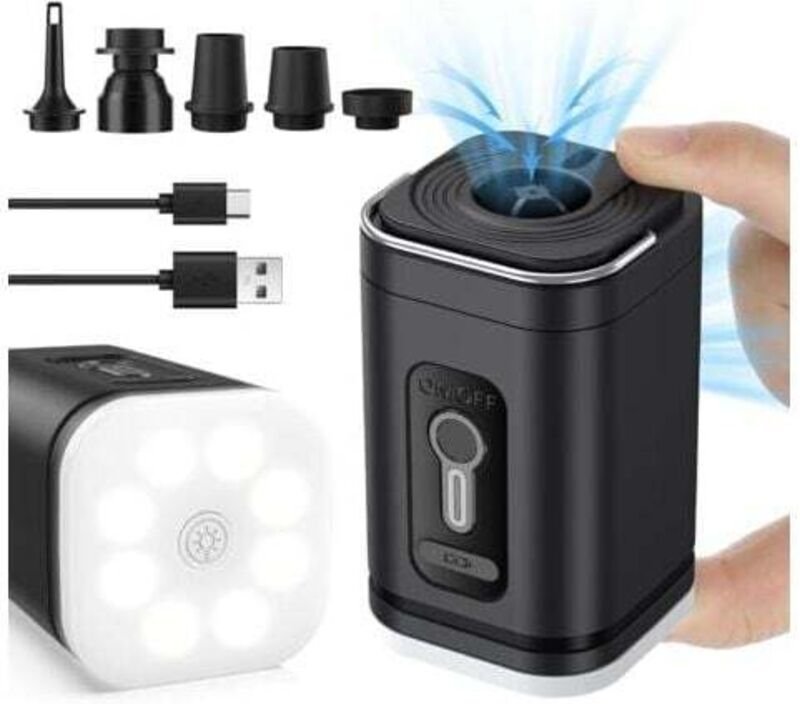 XVX - Elektrische Luftpumpe, elektrischer Inflator, Luftmatratzen-Inflator, Mini-Elektro-Luftpumpe, Luftmatratzenpumpe, ...