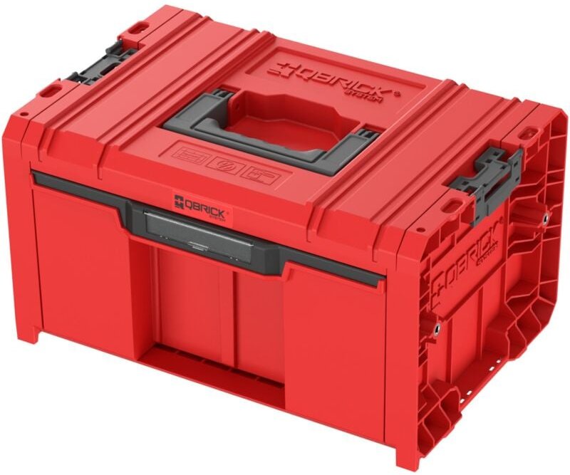 Pro Drawer 1 Toolbox 2.0 Basic red Ultra hd Custom Werkzeugkasten 450 x 310 x 244 mm 12 l - Qbrick System