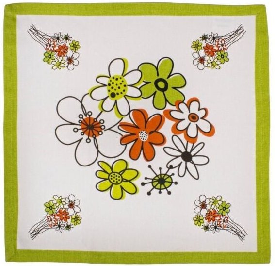4x Servietten Bouquet 40x40