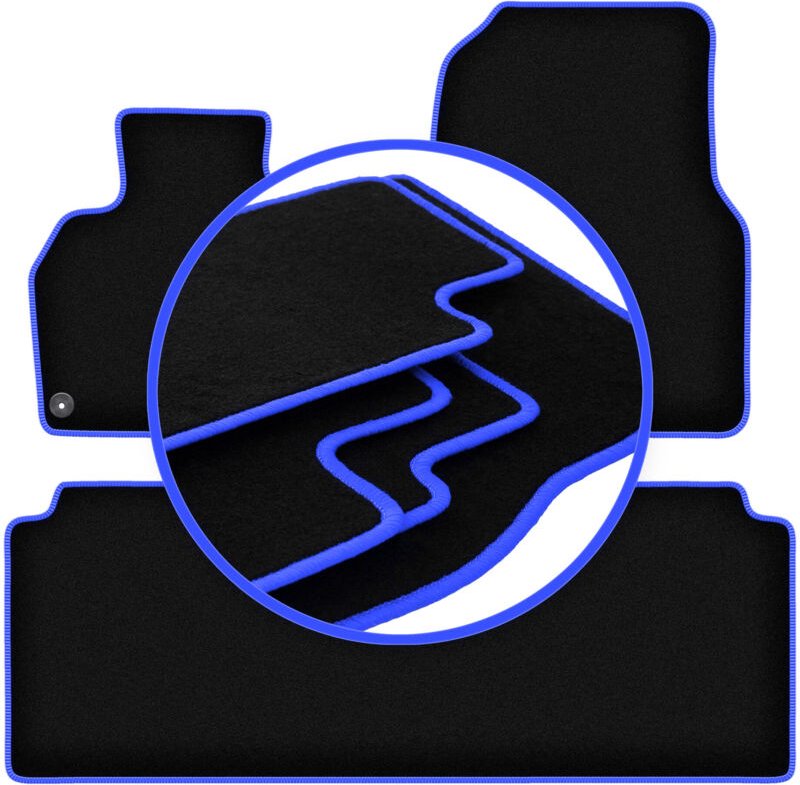 CARLUX-BLUE Autofußmatten für: Renault Grand Espace IV Minivan (2002-2014)