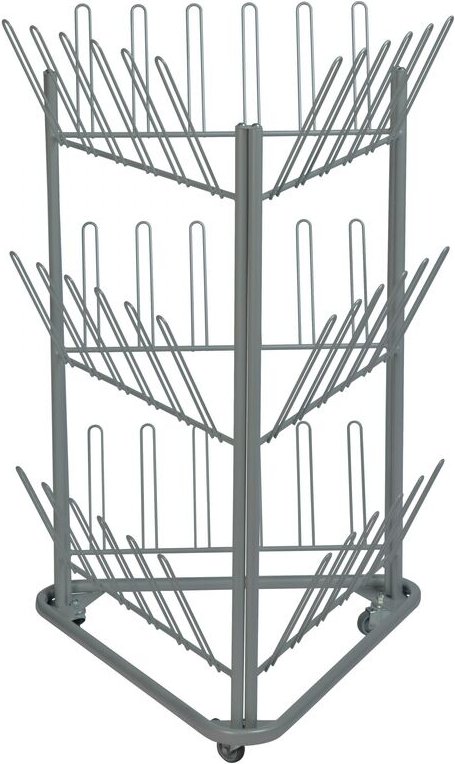 Kongamek Schuh- und Stiefeltrockenwagen 780x714x1192mm in grau für 54 Schuhe