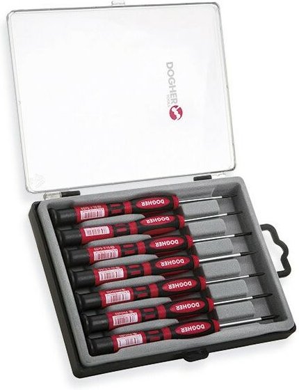 Präzisions-Schraubendreher-Satz, 50 mm, 7-teilig, Profi Dogher 380-002