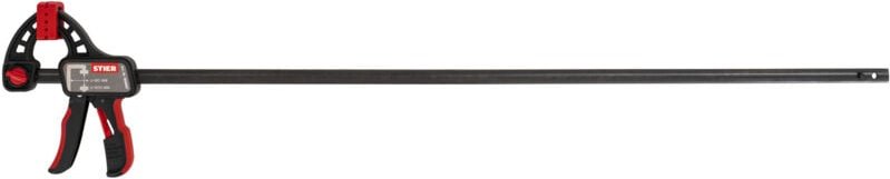 STIER Einhandzwinge, 900 mm Spannweite, 80 mm Ausladung, zum Spannen und Spreizen, ergonomisch geformter Griff