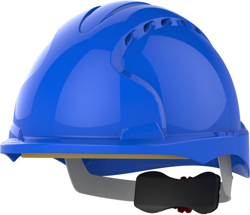 Belüfteter Arbeitsschutzhelm mit Mikrovisier EVO3 Comfort Plus Blau