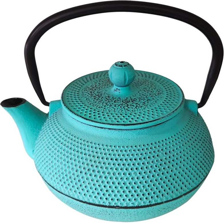 Signes Grimalt - Blaue Teekanne aus Gusseisen, 0,9 l