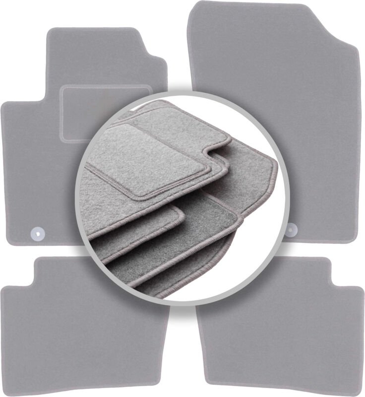 Graue Automatten für: Kia Rio II DE Fließheck (2005-2011)