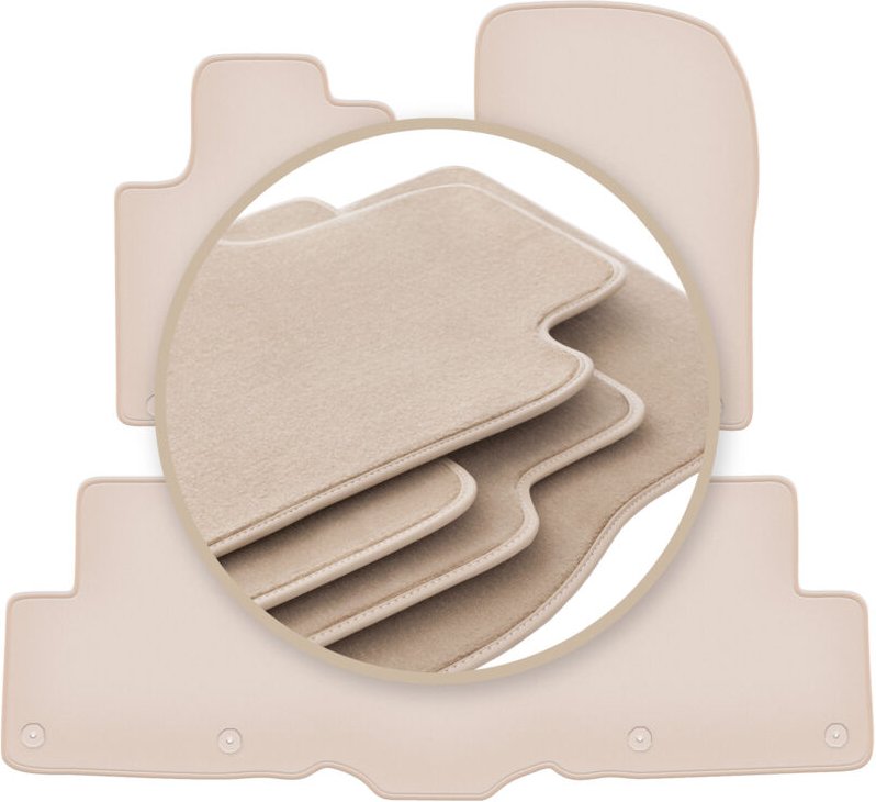 PREMIUM Beige Matten für: Mercedes ML III W166 / GLE W166 SUV 2011-2015
