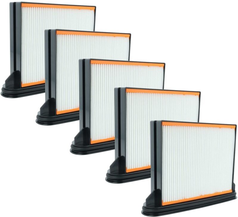 5x Staubsaugerfilter kompatibel mit Hitachi RP250YDM(WA), RP350YDM (wa) Staubsauger - HEPA-Faltenfilter-Nassfilter Schwa...